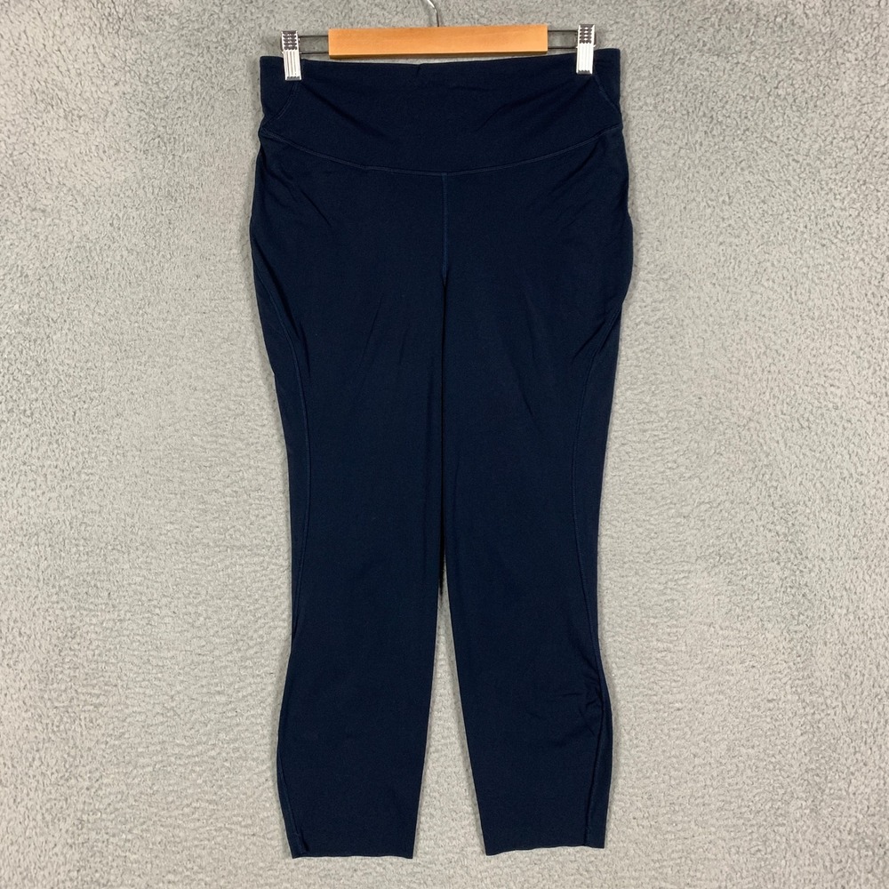 Lululemon Align High-Rise Crop 23" Womens 10 Navy Blue Yoga Leggings Nulu Soft - Picture 1 of 9